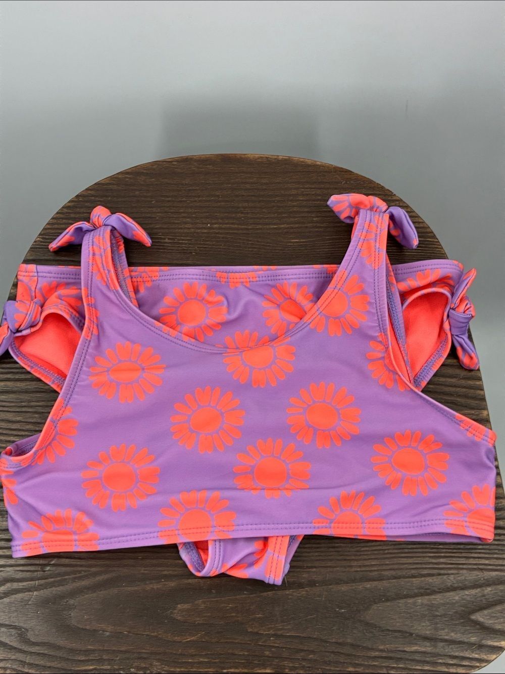 3For$20 wonder nation Pink and Purple Girls' Swim Top size 10-12 Large